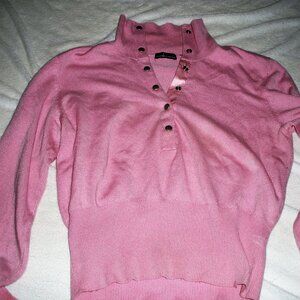 Moda International - Victoria secrets Vintage Silk/Cashmere Pink V neck sweater